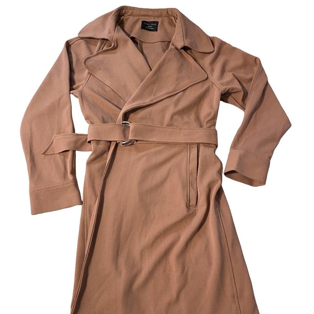 LOVE TREE, MEDIUM, PINK, TRENCH COAT
